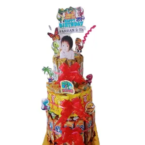 Promo Hampers Bucket towersnack susun 3 harga terjangkau, tempat menyimpan kue keranjang bucket gift kado ulang tahun Cemilan Cookies snack Biskuit Manis Manis Manis Manis