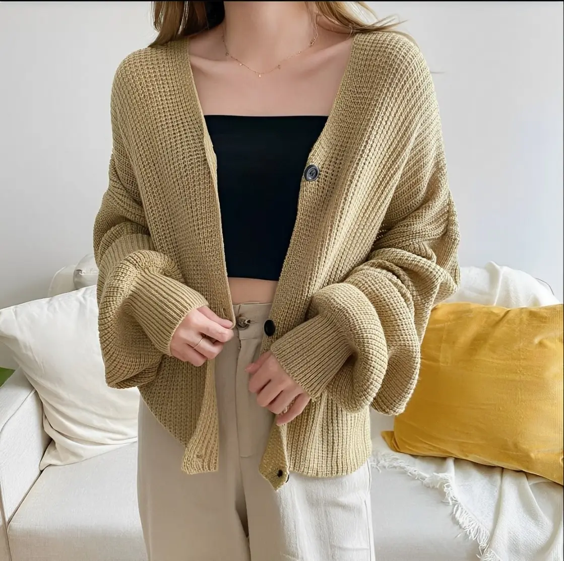 FM Cardigan Rajut Jadore Ld 90 - 100 cm P 60 cm B 250 gr Cotton Acrylic #4423