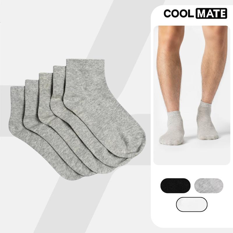 Pack 5 đôi tất cổ trung Coolmate Basics - Coolmate