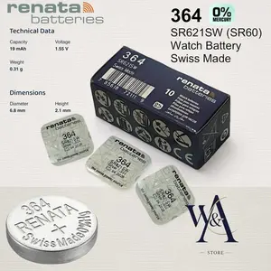 BATERAI RENATA 364 SR621SW BATERAI RENATA 364 RENATA 621 ORIGINAL