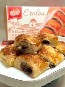 CroLen Keju Coklat - Pisang Bolen Croisan Pastri Boemirasa Cemilan Banana Cokelat Makanan Chocolate