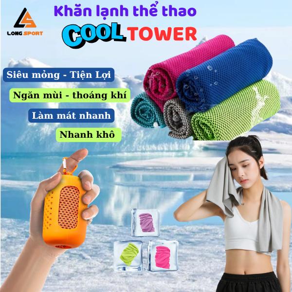 Khăn Lạnh Thể Thao Cool Towel chơi Thể Thao Đa Năng Thấm Hút Mồ Hôi Tốt Làm Mát Tức Thì.