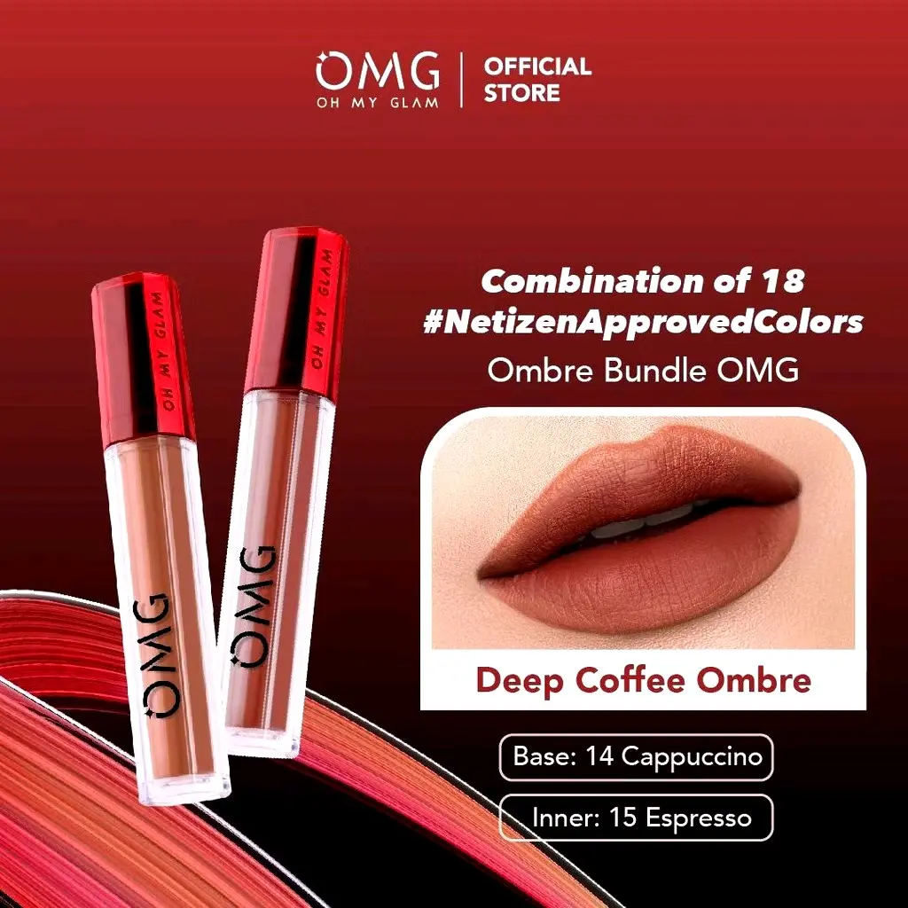 BEST OMBRE OMG LIPCREAM 14 & 15 CAPPUCINO & ESSPRESSO