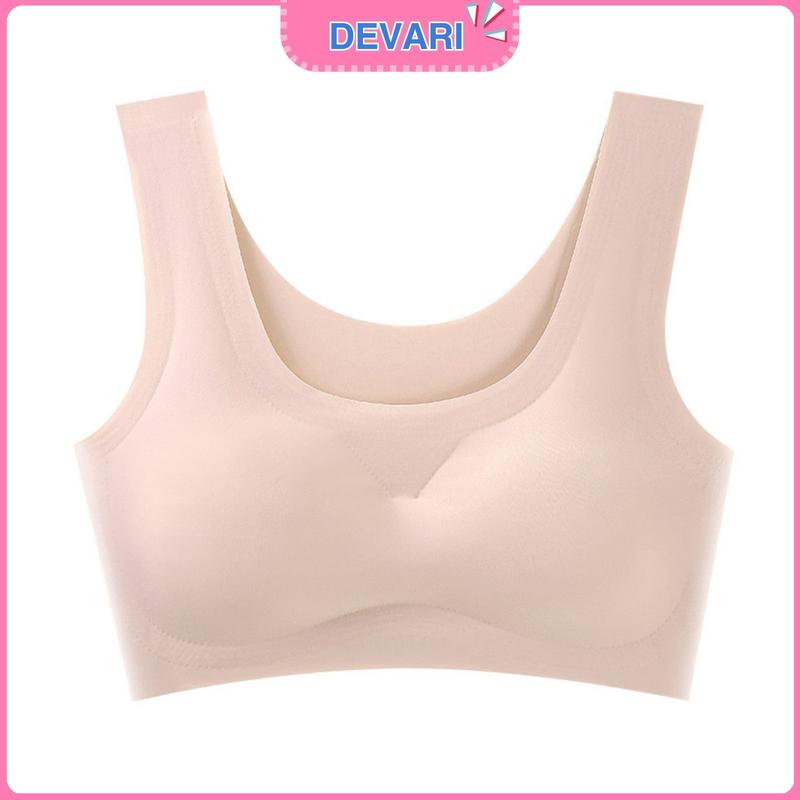 Áo bra nữ học sinh đúc su thun lạnh mềm mại thoáng mát không lộ viền, Áo lót nữ dây bản to đệm mút mỏng ôm ngực đẹp và dễ thương DEVARI A5262 đồ  lót