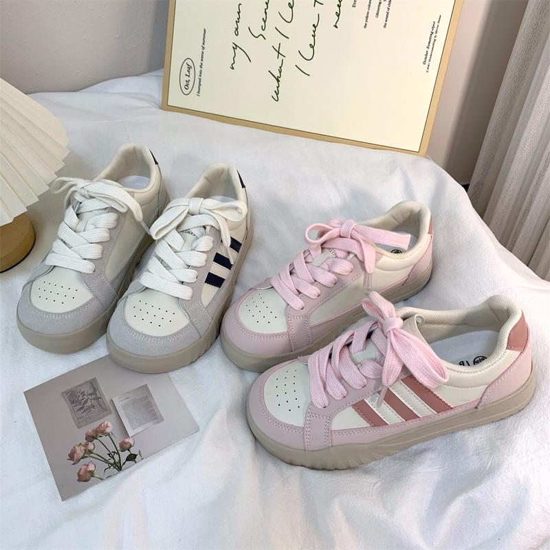 Giày Huấn Luyện Viên Đức, Phong Cách Preppy Sọc, 6817, Thích Hợp Cho Mùa Lò Xo Và Mùa Thu, Hàng Mới Về, Thường Ngày Và Dễ Phối Đồ Thiết Kế Ngọt Ngào, Thích Hợp Cho Học Sinh Nữ, Giày Trượt Ván Độc Đáo Sneaker Shoes 1