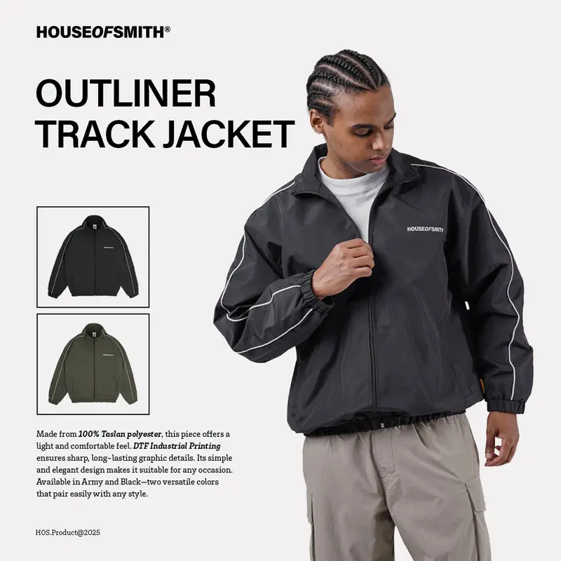 House of Smith Jacket Outliner Track Jacket - Jaket Tracktop Pria