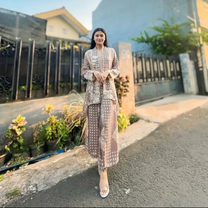 Kalula series set celana sutra viscose Wanita Setelan Dewasa Remaja Pesta 2