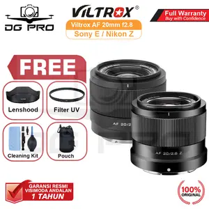 Viltrox AF 20mm F2.8 FE Auto Focus Lens Full Frame Compatible For Sony E / Nikon Z Garansi Resmi