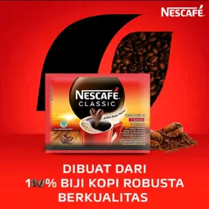Nescafe Classic Sachet Bubuk Instan Coffee 1 Renceng Isi 10 Sachet Kopi