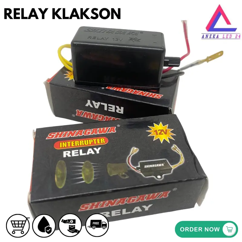 RELAY KLAKSON PUTUS PUTUS SHINAGAWA ORIGINAL / MODUL KLAKSON PUTUS PUTUS SHINAGAWA 12 VOLT UNIVERSAL 4