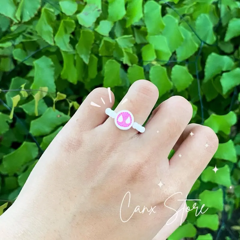 Cincin manik couple spiderman miles and gwen beads rings viral 3
