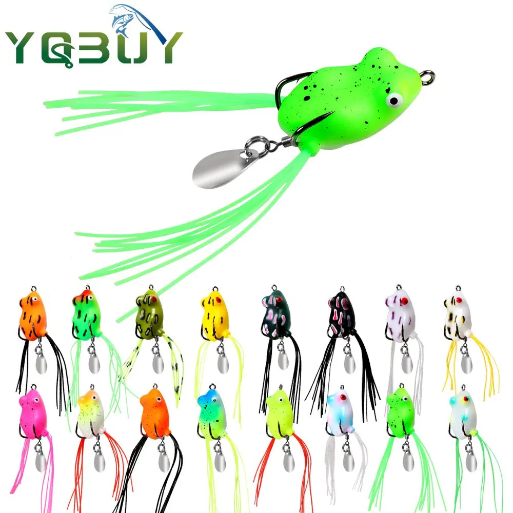 Umpan Pancing Soft Frog Lure  KODOK RUMBAI Umpan Ikan Gabus 3cm