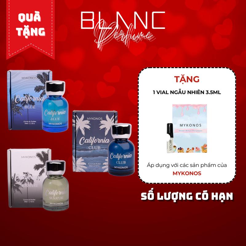 Nước Hoa Nam Mykonos California Blue, Signature, Club Extrait de Parfum Perfume Cosmetic Xịt Thơm