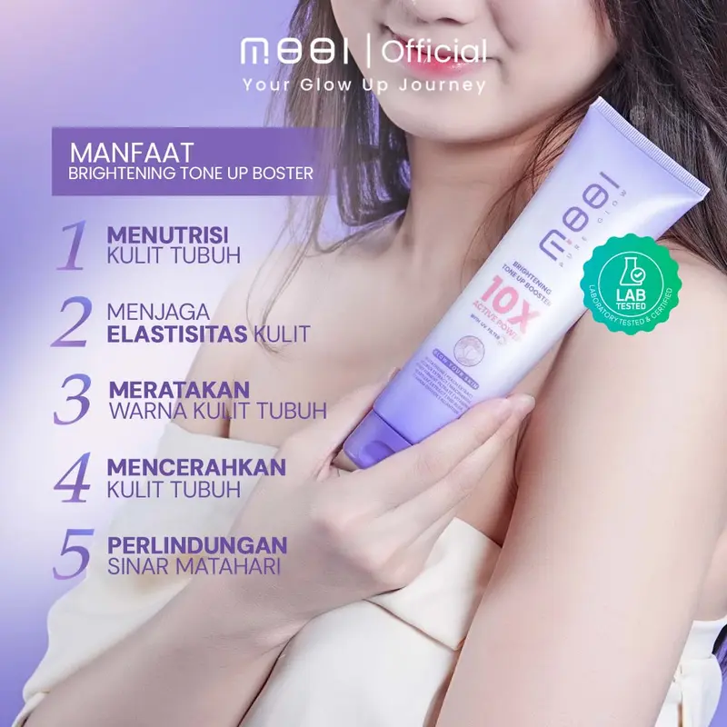 MOOI Brightening Tone Up Booster Body Lotion (Terlaris)  Handbody Mencerahkan Niacinamide Pencerah Tubuh 1