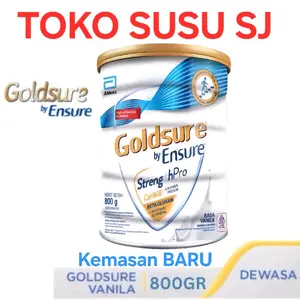 GOLDSURE BY ENSURE Dewasa VANILA 800 gram/GOLD SURE/800GR/dulu 900gr