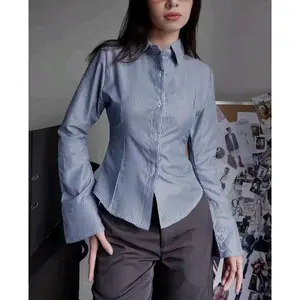 By Uti - Julia Top - Kemeja Slim Fit Atasan Wanita - Kemeja Kantor Casual Baju Formal
