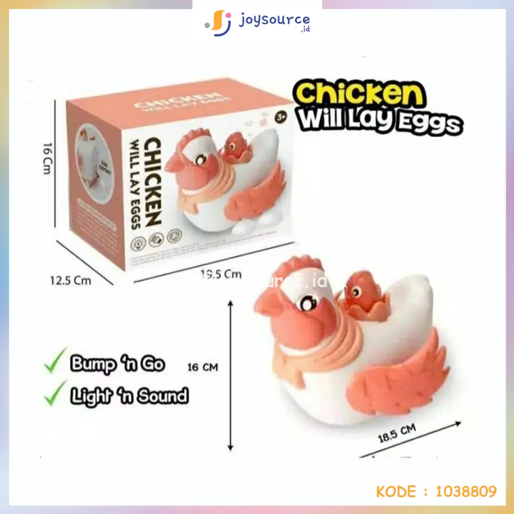 MAINAN CHICKEN WILL LAY EGGS MAINAN ANAK ANAK AYAM BERTELUR