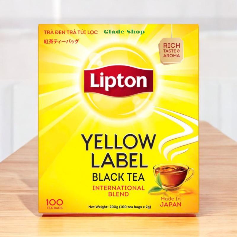 Trà Lipton Túi Lọc Nhãn Vàng 100 gói 2g Hàng Chính Hãng