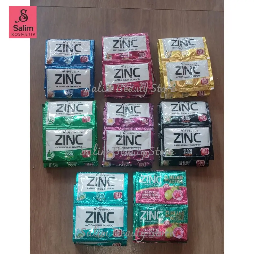Zinc Shampoo Sachet (renceng 12) Ketombe Kotoran Haircare
