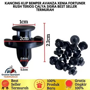 Kancing Klip Bemper Avanza Xenia Fortuner Rush Terios Calya Sigra Best Seller Termurah