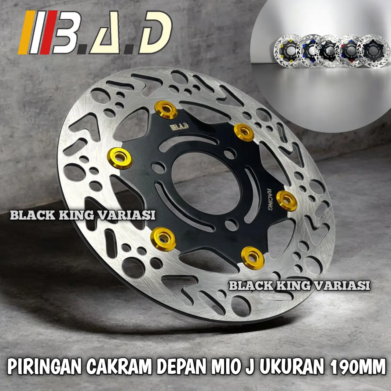 Piringan Cakram Standar Mio J Mio M3 Filano Fino Soul GT Mio Z Piringan Cakram Depan Mio 190mm Disc Cakram Mio 3 Lubang