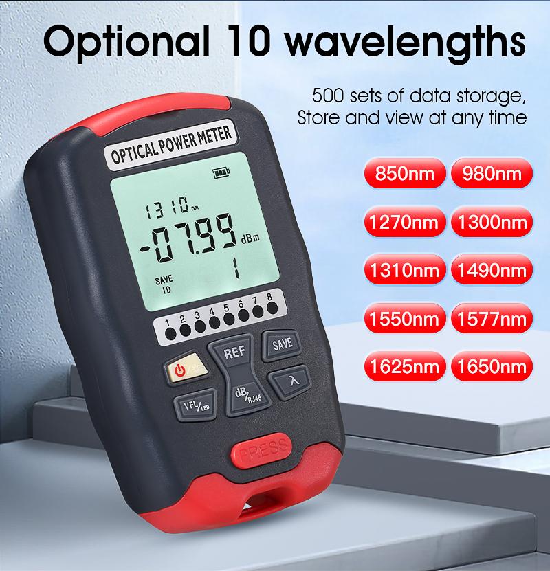 Product Introduction of Máy đo công suất sợi cầm tay mini, COMPTYCO, Máy đo công suất quang, với chức năng exfo và 650nm VFL 1
