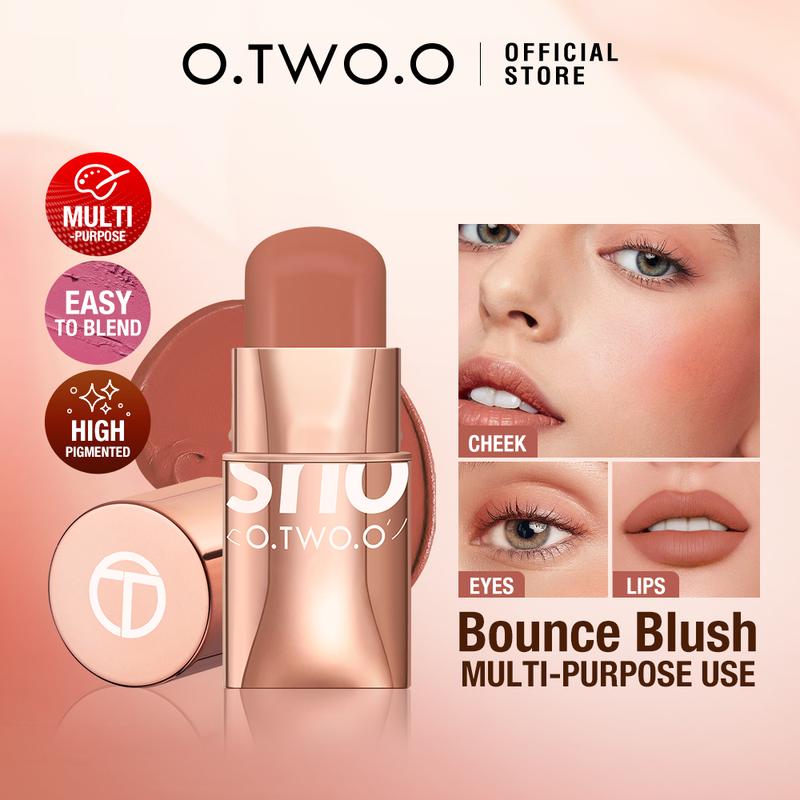  【LIVE O.TWO.O Phấn má hồng trang điểm Hydrating Gloss Lip & Cheek 8 màu Mỹ phẩm làm đẹp  Kem má hồng 26g 