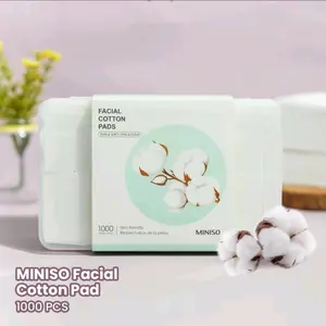 Kapas tipis miniso 1000pcs Penghapus Makeup Anti Air  Air Micellar