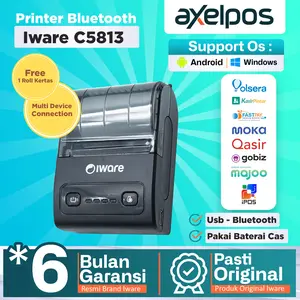 Printer Bluetooth Mini Thermal Kasir 58mm Iware C5813