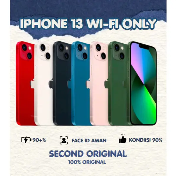 IPHONE 13 256GB/128GB, WIFI ONLY, FULLSET, SECONDHAND, GOOD CONDITIONS