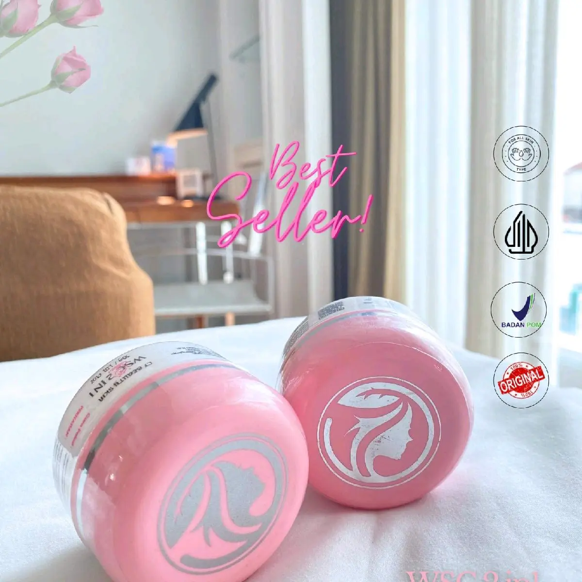 [ 1pcs ] Cream WSC 2in1 BPOM Cocok untuk semua jenis kulit