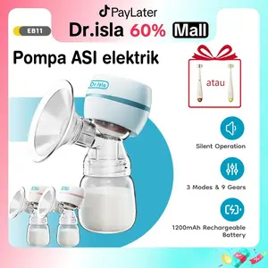 【Sikat gigi anak gratis】Dr.isla Pompa Asi Elektrik Portabel Rechargeable Single Breast Pump Hisap Kuat Breast Pump Mama's Choice EB11 Electric Bottle pvc gratis listrik Accessories Ibu