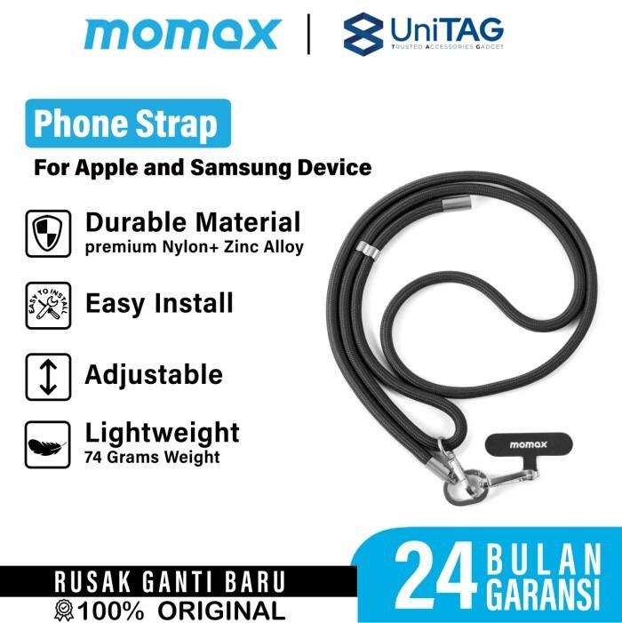 Momax Lanyard Body Strap - Black SR39D-1