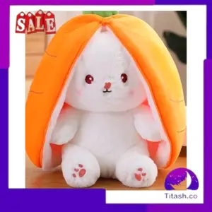 Mainan Anak Boneka Kelinci Bunny Strawberry Wortel Telinga Panjang Lucu Lembut Buat Cewek Premium - Dolls, Toys