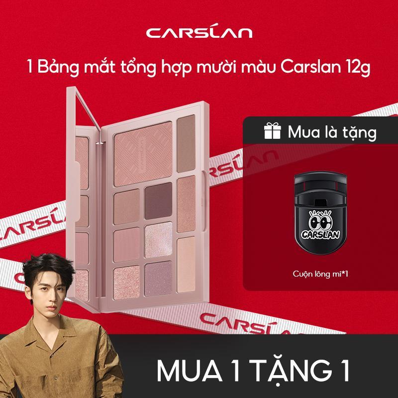 Bảng mắt tổng hợp mười màu Carslan, chất phấn mềm mại, tệp da tự nhiên không gây bẩn 18g+[Mua 1 Tặng 1] Kẹp mi*1