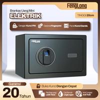 Gambar [TERMURAH] Brankas Digital Ukuran 20cm Besi Tebal Anti Maling PIN dan Fingerprint Sidik Jari Password Tempat Penyimpanan Uang dan Emas Perhiasan Safety - Black PIN dari FENGLONG Kota Administrasi Jakarta Barat 1 Tokopedia