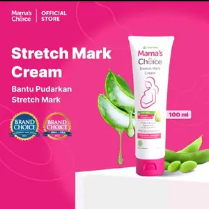 Stretch Mark Cream Mama's Choice | Krim Penghilang Strectmark Mengandung Olive Oil Untuk Ibu Hamil & Menyusui