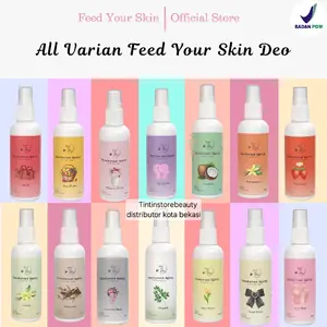 BPOM Deodorant Spray Tawas Feed Your Skin Pencerah Ketiak Anti Bau Badan 24jam