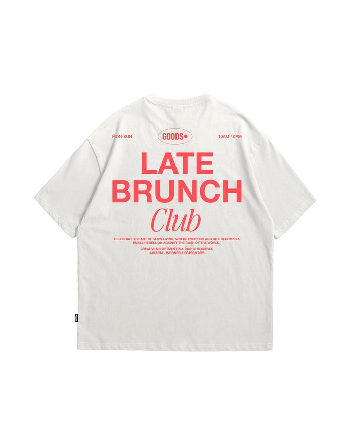 Gambar The Goods Dept - Oversized Tshirt TGD Late Brunch Broken White - M dari The Goods Dept Kota Administrasi Jakarta Pusat Tokopedia