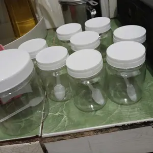 TOPLES BULAT 200 Ml TUTUP PUTIH TEMPAT BUMBU DAPUR AESTHETIC FREE BUBBLE WRAPTOPLES BULAT TUTUP PUTIH TEMPAT BUMBU DAPUR AESTHETIC FREE BUBBLE WRAP