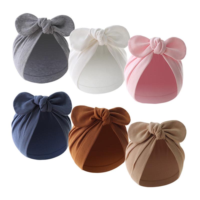 Mũ Turban Cho Em Bé Màu Trơn Chất Liệu Bông Mềm Mại Thoáng Khí Thích Hợp Cho Trẻ Sơ Sinh Bé Trai Và Bé Gái Mũ Len Thiết Kế Thắt Nút Dễ Thương Mũ Đội Đầu Cho Trẻ Mới Biết Đi Phong Cách Ấn Độ