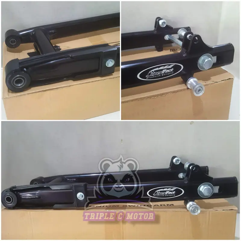 ARM SUPERTRACK GEN-2 ALUMINIUM ALLOY OVAL SUPRA / KARISMA / SUPRA 125 D.D / JUPITER Z / FORCE-1 / FIZ-R / SHOGUN 110 / REVO ABSOLUTE GOLD RED SILVER BLACK BLUE GREEN Baut Motor Motorcycle 4