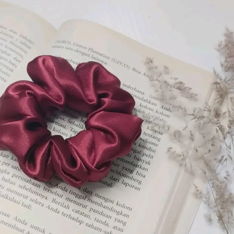 Isi 8Pcs Scrunchie satin Uk.small Ikatrambut scrunchie cepol hijab korea 8