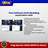 Gambar flap barrier 1 lane / 1 jalur ( 2 flap) IXHA FB 2101 - Flap Barrier Only dari Barrier Gate ID Kota Bekasi 5 Tokopedia