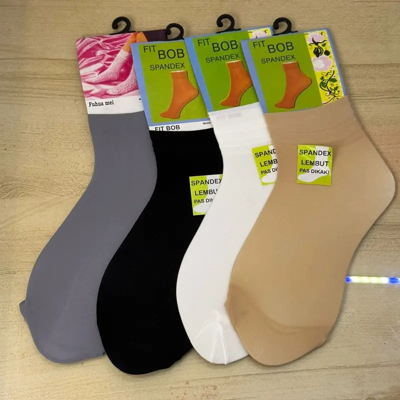 kaos kaki wanita stoking polos bawah betis bahan halus dan nyaman  Pendek Stocking Dewasa Tipis Sematakaki  Ankle 1