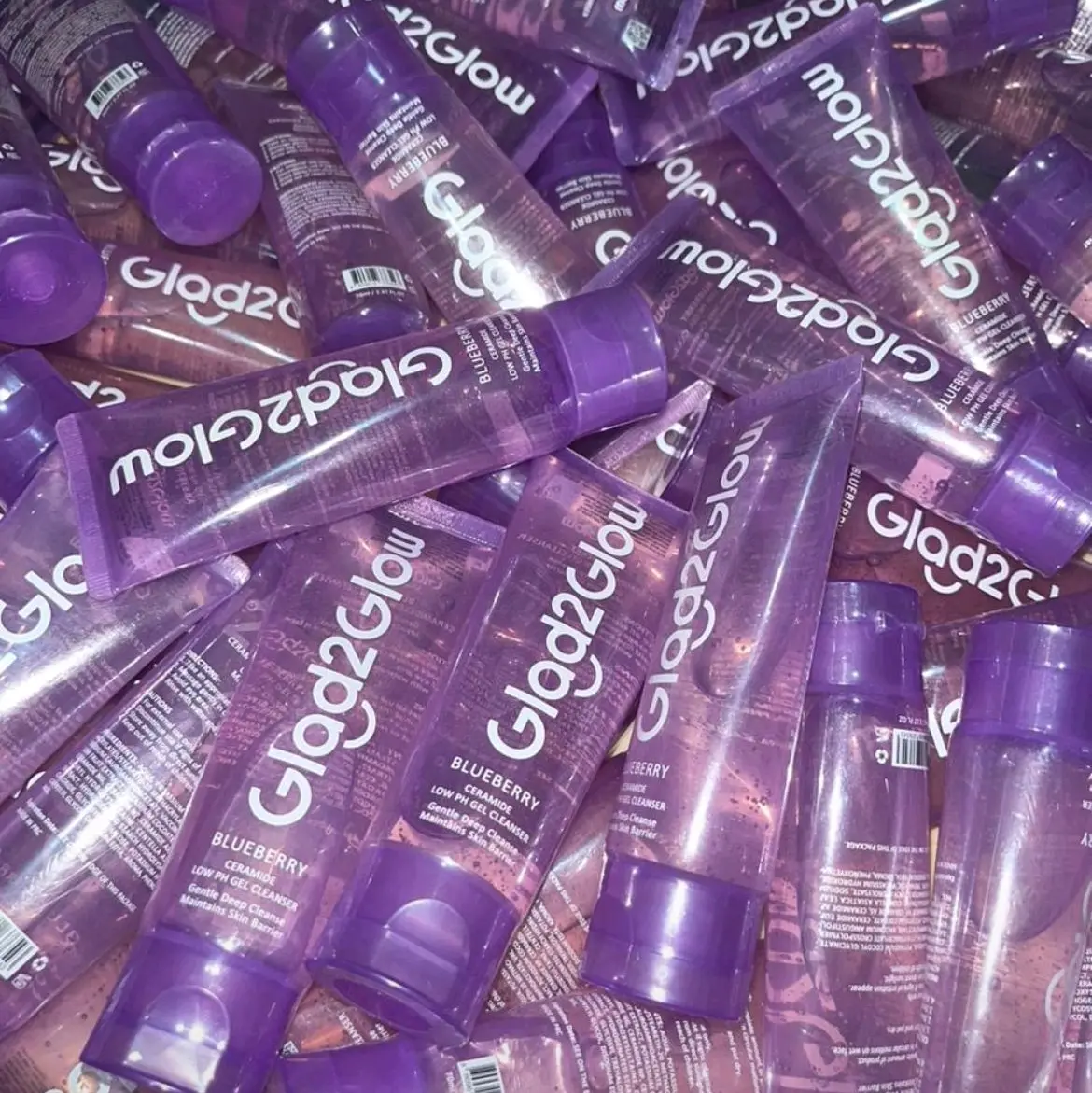 G2g Bluberry Facial Cleanser 70ml Pembersih Wajah. Mengandung Ceramide Barier glad to glow face wash ungu