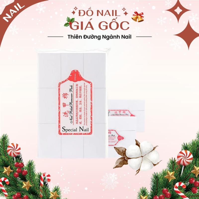  Giấy lau gel 1000 tờ loại dày - Giấy lau gel chuyên dụng bông cotton làm sạch lau sơn móng tay 