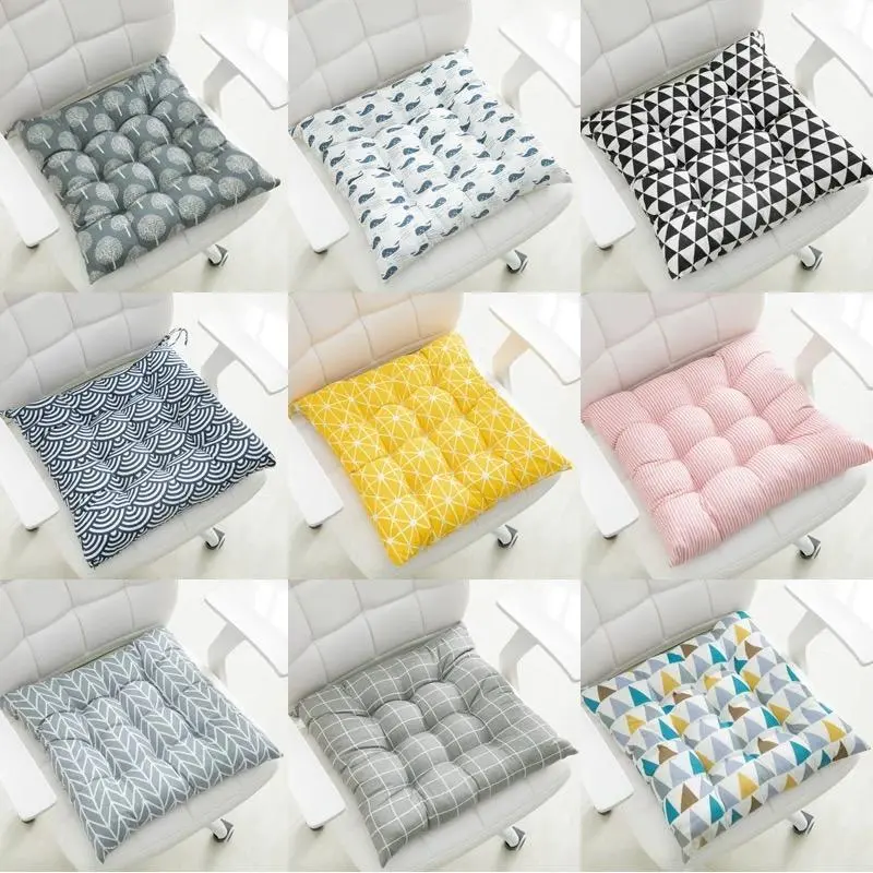 Chair Cushion Sofa Seat Cushion Square Thick Cotton And Linen Cushion Student Tatami Cushion Soft And Comfortable Pillow Office Car Cushion