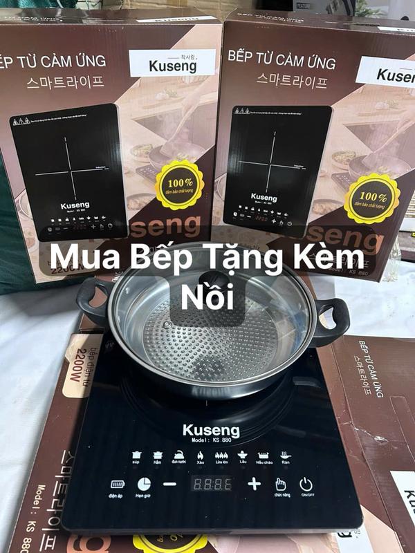 Bếp Từ Đơn Cảm Ứng GROPA 2200W Cao Cấp Tiết Kiệm Điện, Tặng Kèm Nồi
