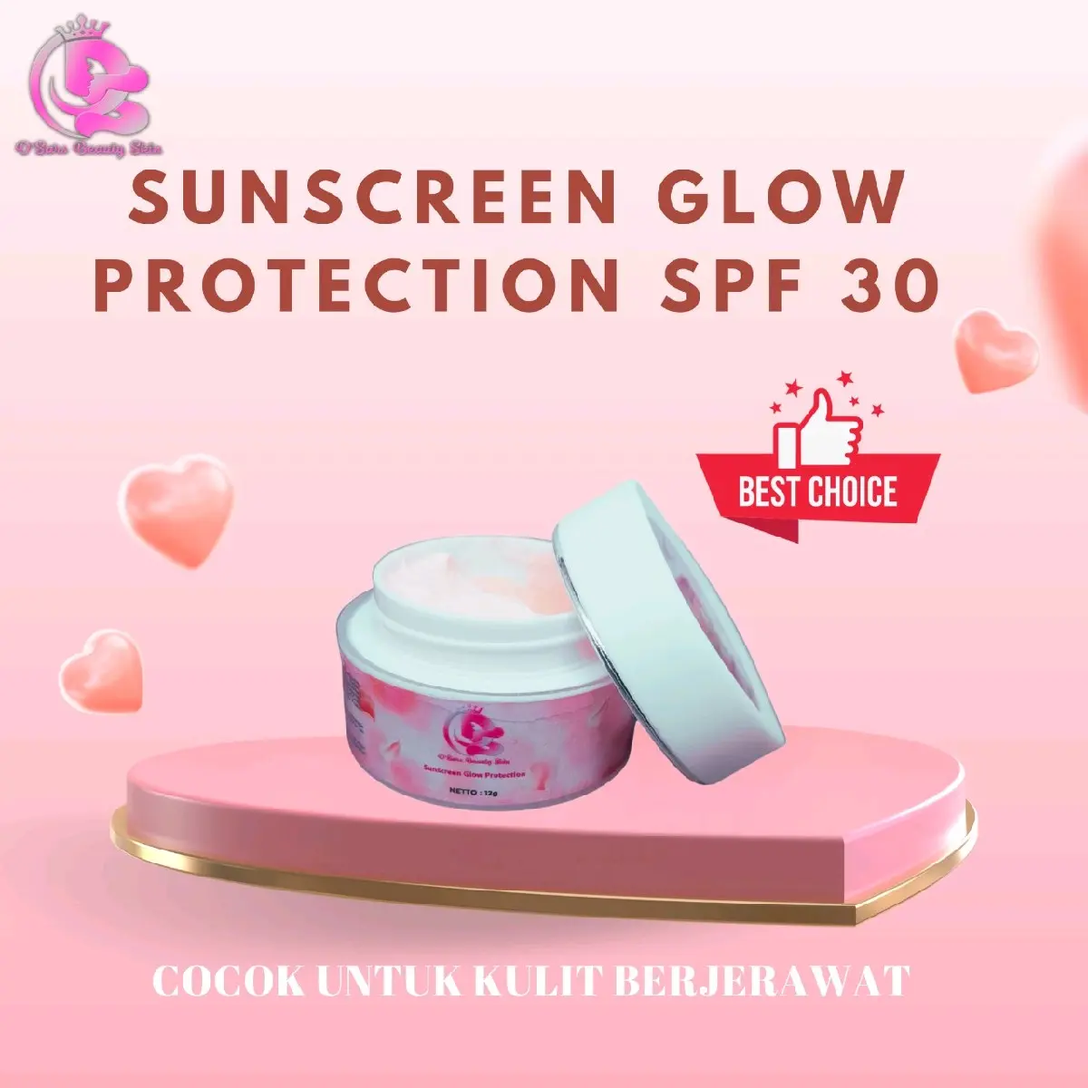 sunscreen spf 30 (kulit berjerawat da sensitif)